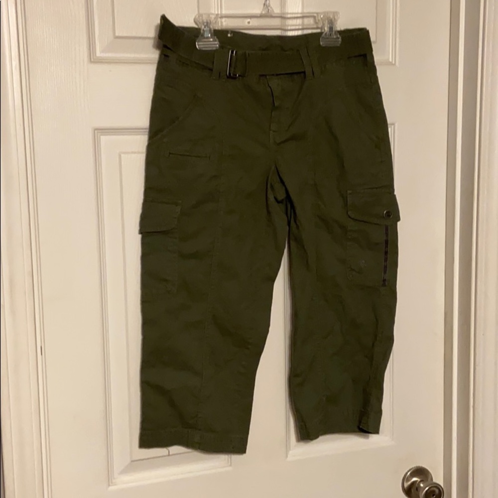 Green Columbia capris
